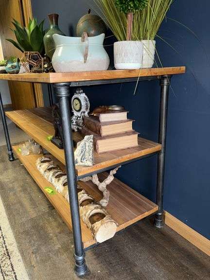 26x72x36H industrial style shelf NO CONTENTS
