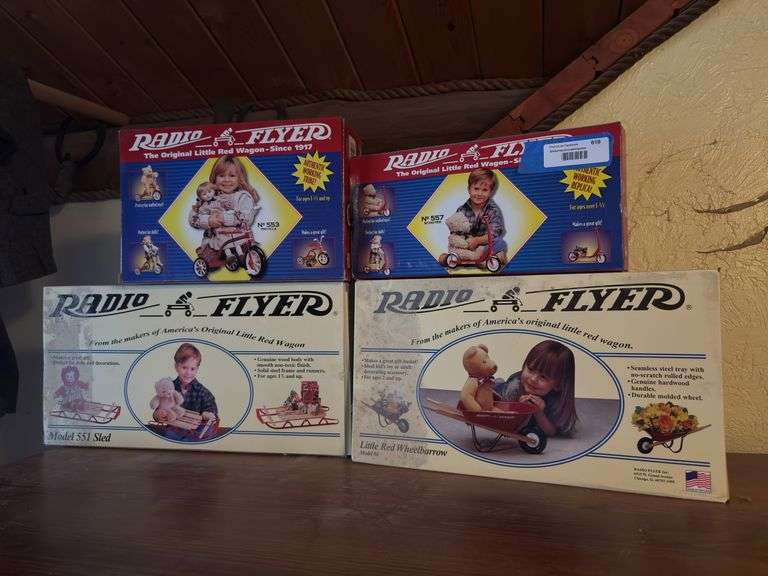Four new in box radio flyer doll toys image