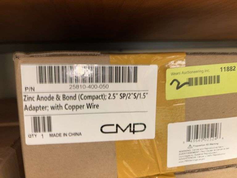 (2) CMD zinc anode/bond (cmpct); 2.5SP/2S/1; w/ wire Part 25810-400-050 image