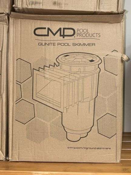 CMD gunite pool skimmer IND skimmer 2in S, w/ flo V, W/ Bond, Wht Part 25140-500-000 image