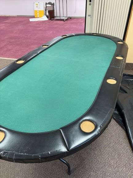 Folding Poker table with cover image