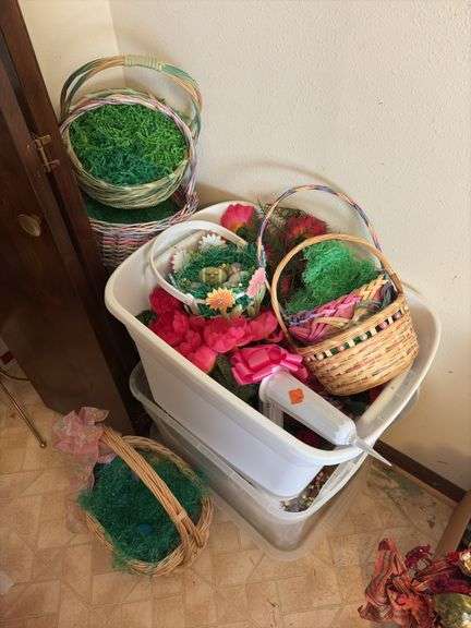 Easter decor and funeral flowers image