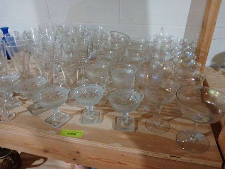 Abundance of stemware