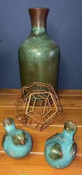 Four pieces of modern decor image