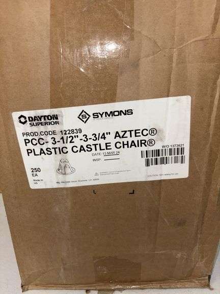 Dayton Superior plastic castle chairs 250ct image