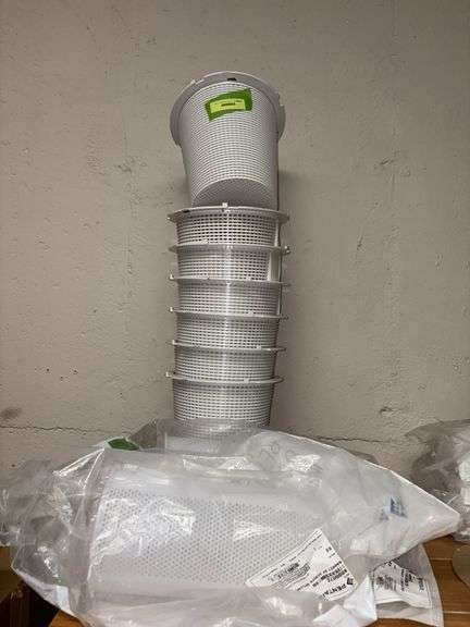 9 pool baskets, 7 similar 2 are Pentair basket XF series Part 40007Z image