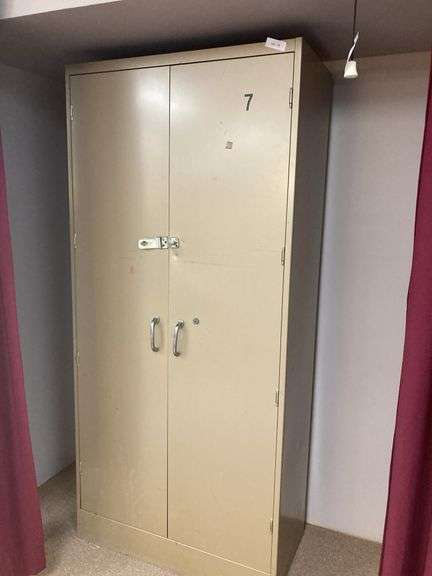 Metal storage cabinet  37x18x78 image
