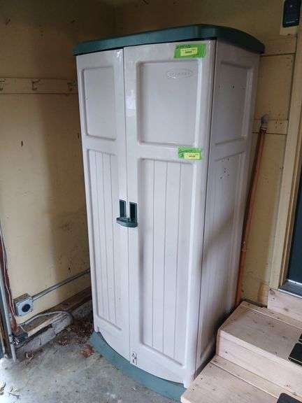 Suncast double door storage cabinet 22 x 34 x 72H image