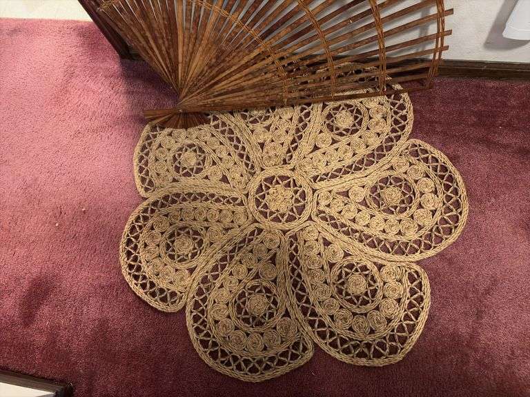 42” bamboo fan and 36” flower