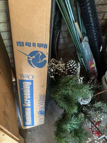 Garden fencing, totes, screen, a reindeer and more