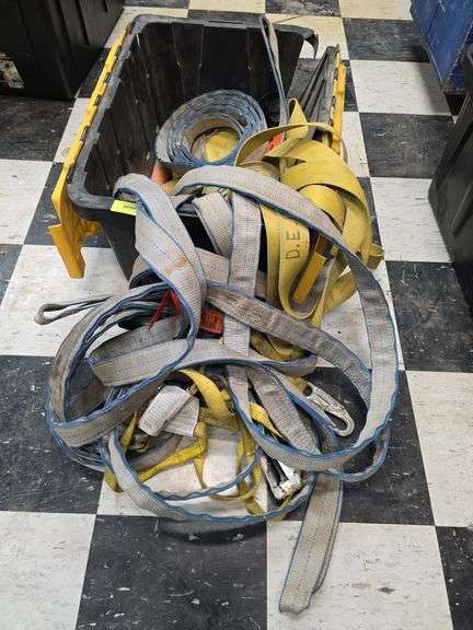 Lifting straps, safety lines, choker straps, bin full image