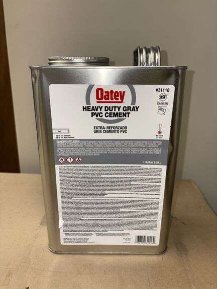 1 gallon Oatey heavy duty gray PVC cement image
