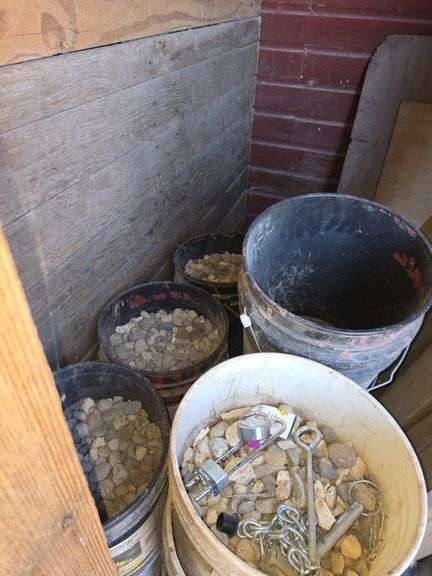 16 + bags and buckets of decorator/landscaping rock image