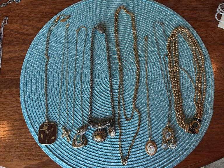 Costume jewelry necklaces image