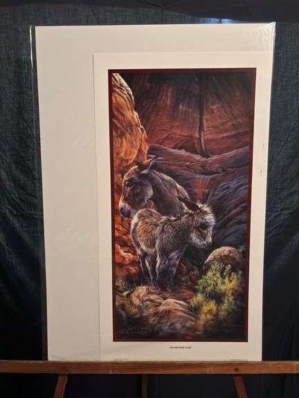 Signed and numbered unframed print by Vivi Crandall “The Mother Lode” with certificate of authenticity 15 x 27 1/2 image