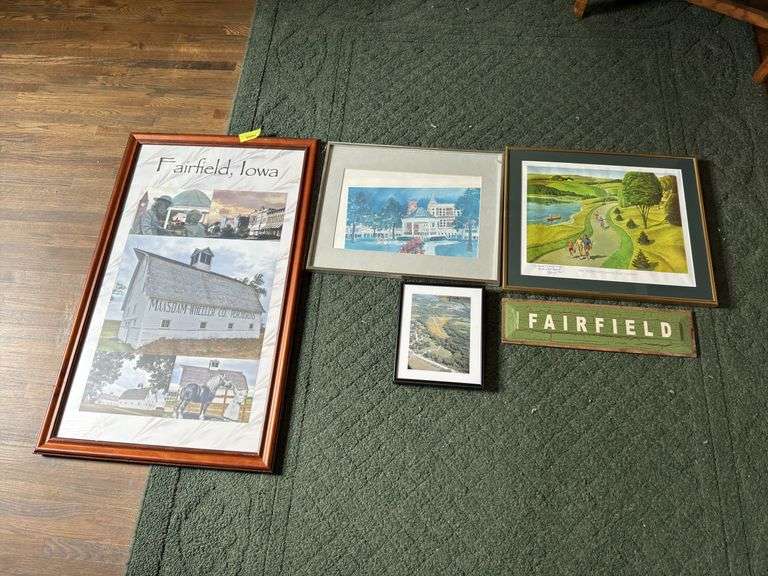 Four pieces Fairfield, IA related art image