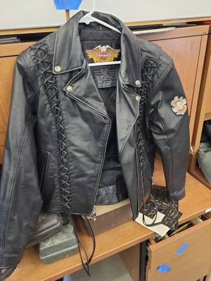 Harley coat leather image