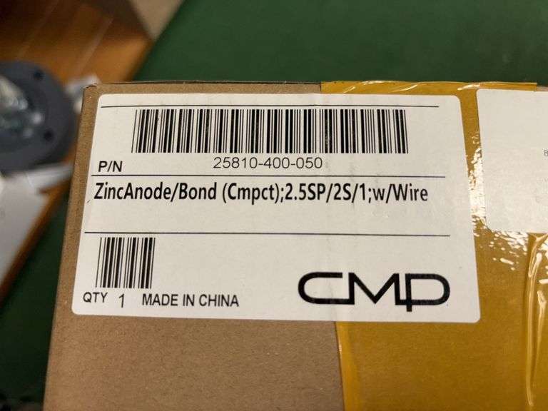 (1) CMD zinc anode/bond (cmpct); 2.5SP/2S/1; w/ wire Part 25810-400-050 image