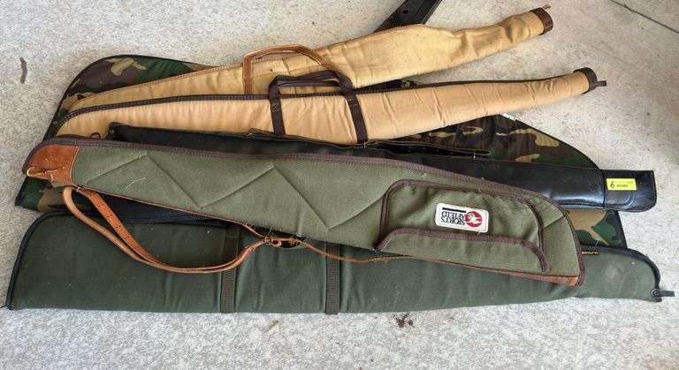 5 gun cases and Bow case image