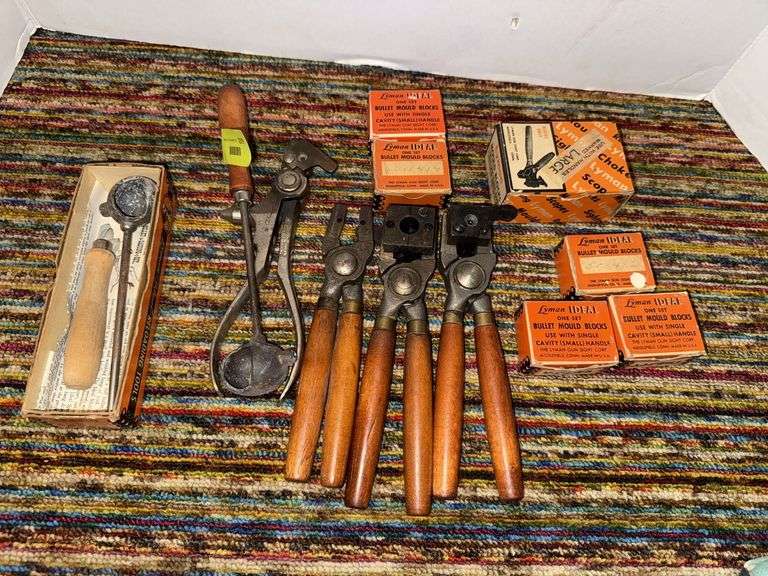 Bullet molds, lead dippers, mold handles etc... image