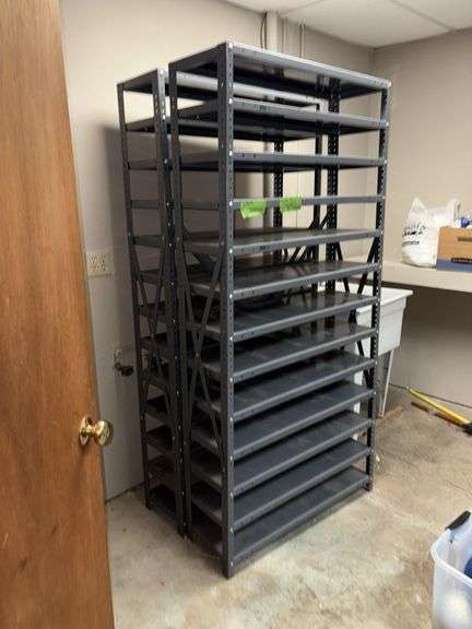 Uline metal shelving unit 12x36x75H ONE ONLY! image