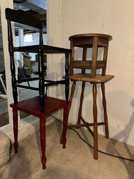 Tables, chair and short stool