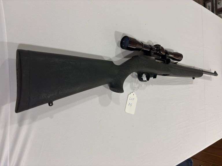 Sturm Ruger & Co. semi auto rifle model with 10/22 carbine cal .22 WIN. mag. R.F., S#290-13289 Leupold scope M8-4X image