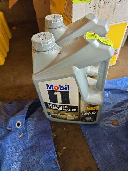 (2) 5qt jugs Mobil 10W-30 oil image