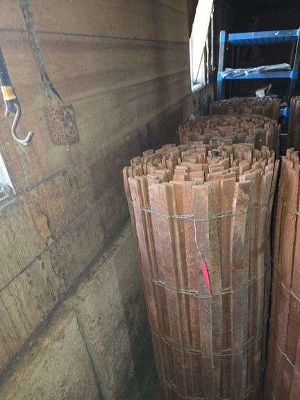 3 rols of new picket snow fence THREE TIMES YOUR BID image