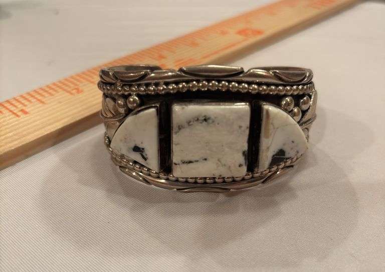IRV Sterling White Buffalo Cuff Bracelet image