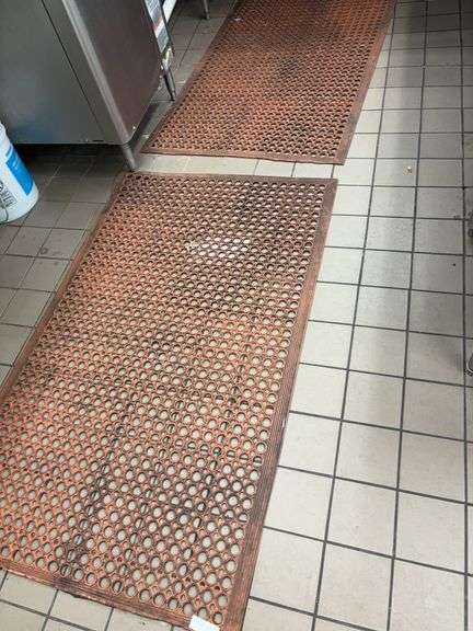 60x37 non-skid floor mats x 2 image