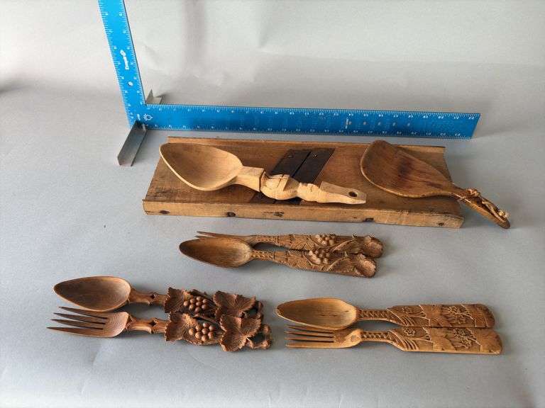 Kraut cutter, spoon/fork sets, paddle image