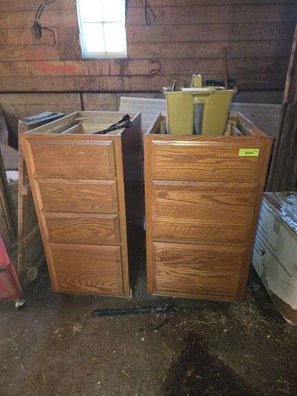 18" & 15" wood base cabinets image