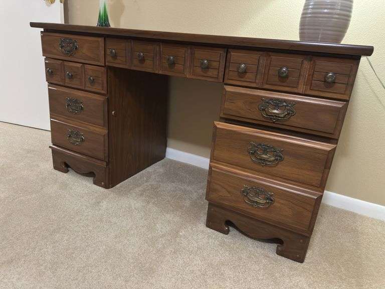 Desk and chair 24D x 54L x 30H
