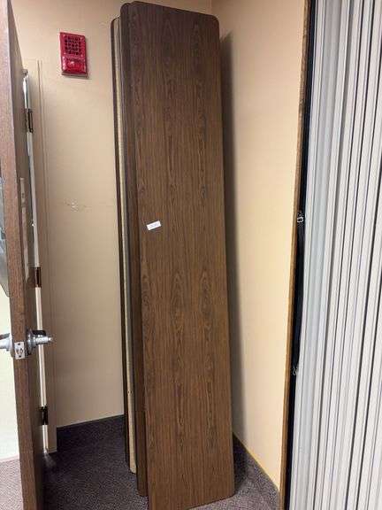Five folding tables 8’ long, 18” wide, image