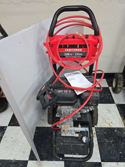 Craftsman 3100 psi gas engine power washer, looks like Honda engine, hose and wand image