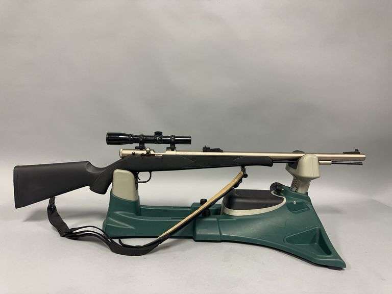 Traditions, BuckhunterPro InLine .50 cal muzzleloader, 23" stainless bbl, Bushnell scope image