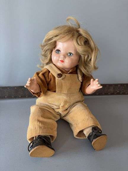 Effanbee composition doll with blue moving eyes image