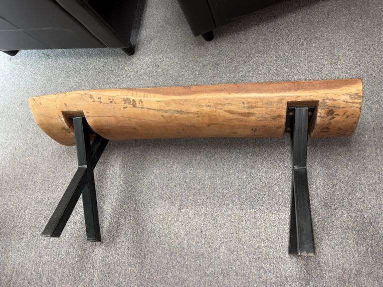 12D x 42L x 19H log style bench
