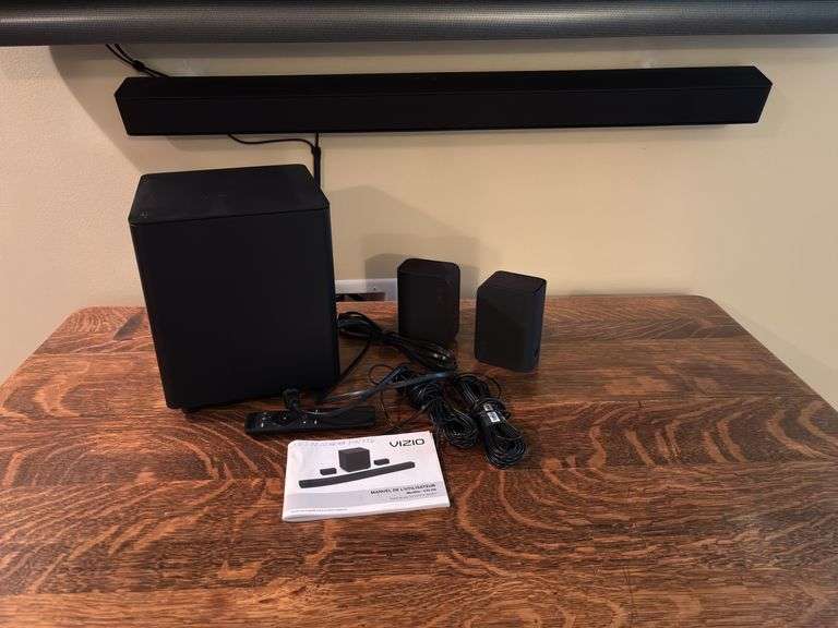 Vizio Sound Bar and speakers image