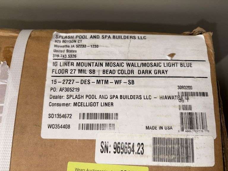 Mcelligot liner mountain mosaic wall/mosaic light blue floor 27mil image