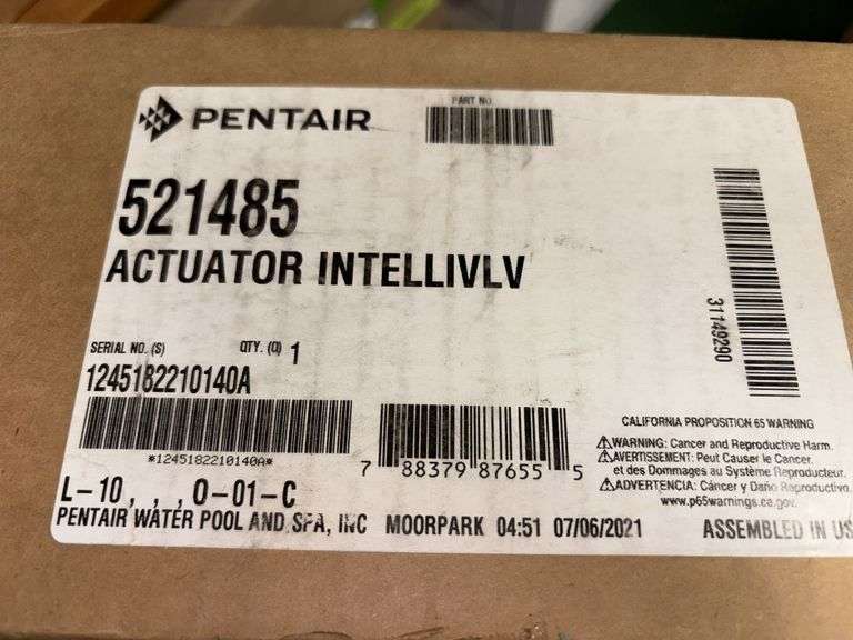 Pentair actuator intellivlv Part 521485 image