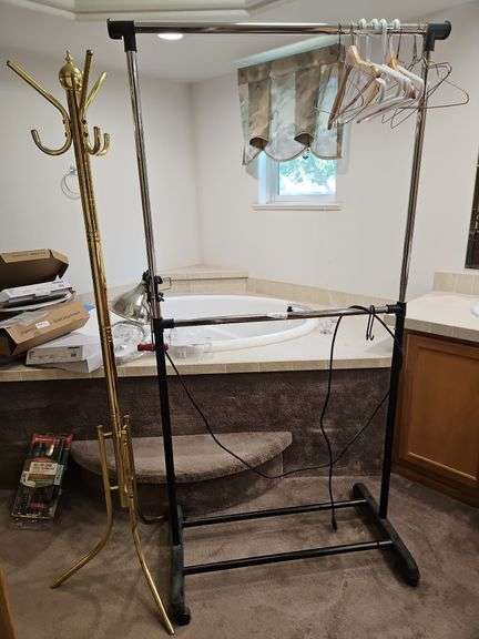 Clothes Rack with Portable Light, Coat Rack