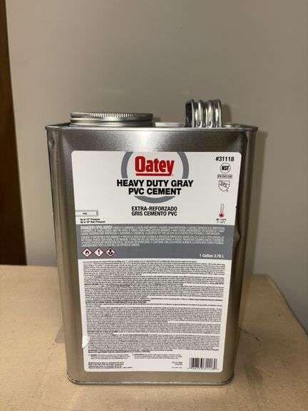 1 gallon Oatey heavy duty gray PVC cement image