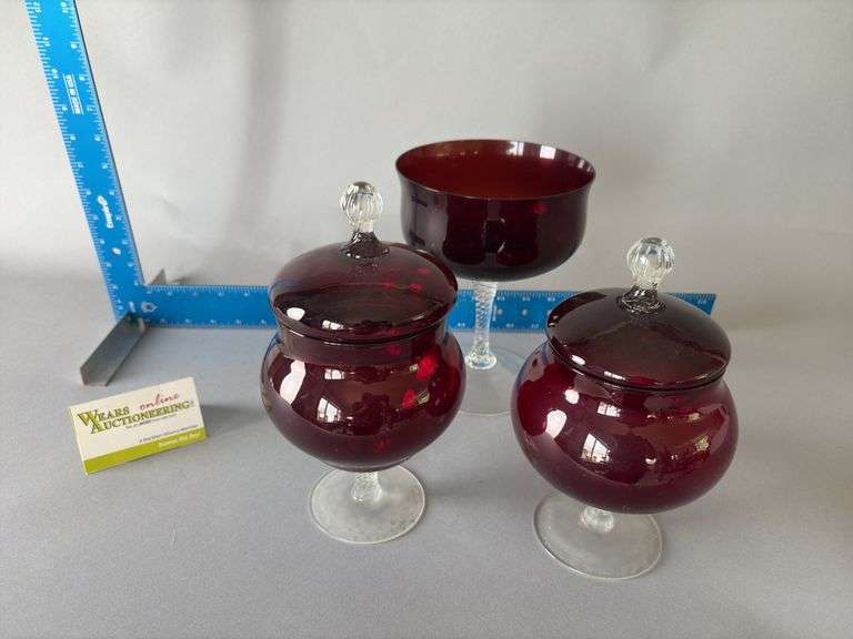 3 ruby red compotes image