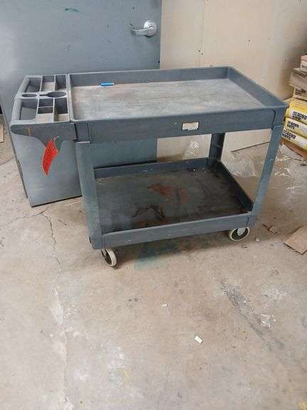 Uline rolling poly cart 24 x 36 x 33H