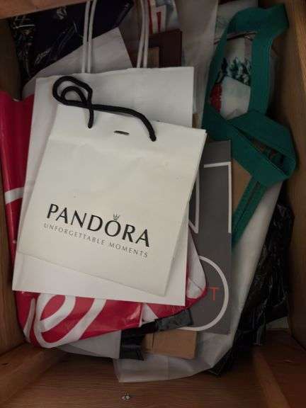 Kitchen linens, bags, baking pans, wire racks “D” cupboards
