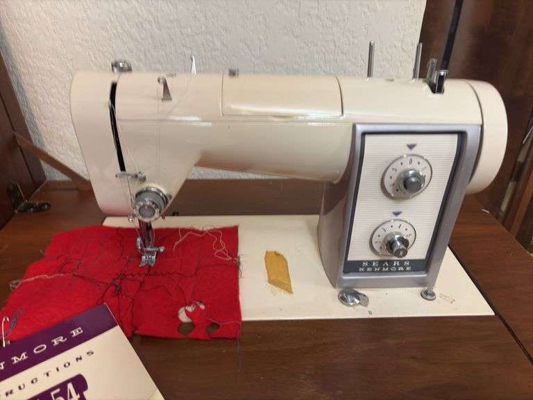 Sears Kenmore sewing machine in cabinet Model 54