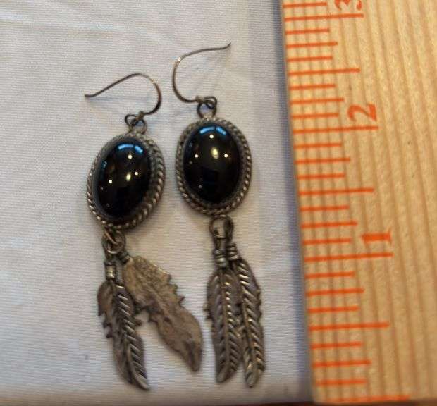 Sterling Onyx Pierced earrings image