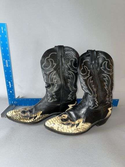 Vintage Code West Sz 12 M leather boots image